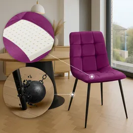 CLP Esszimmerstuhl Antibes Samt lila