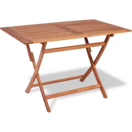 vidaXL Gartentisch Klappbar 120 x 70 x 75 cm Braun