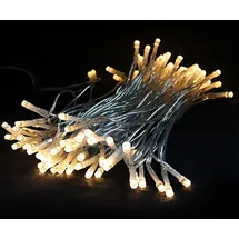 Lex LED-Lichterkette transparent 15 m Weiß