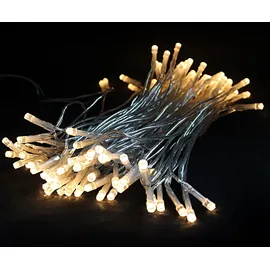 Lex LED-Lichterkette transparent 15 m Weiß