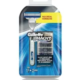 Gillette Mach3 Turbo Herrenrasierer mit 2 Ersatzminen