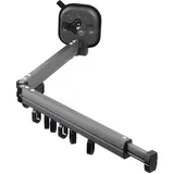 Ausziehbarer Wäscheständer Zur Wandmontage, ohne Bohren, Winddicht, Platzsparend, mit Starkem Saugnapf, Wäsche für Fensterglas, Feinen Marmor, Geflieste Wände