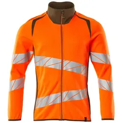 Warnschutz Sweatjacke "ACCELERATE SAFE" UV-Schutz - 3XL - orange/moosgrün