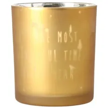 r√§der design Teelichthalter Glas "It ́s the most wonderful time of the year"