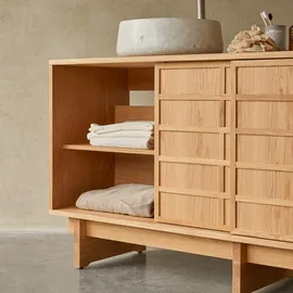 Tikamoon Waschtischunterschrank 170 x 0 x 0 cm Braun
