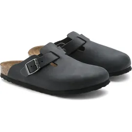 Birkenstock Boston Nubukleder geölt schwarz 42