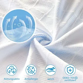 Wenta Topper 5-Zonen Gel-Memory-Foam 180 x 200 cm blau