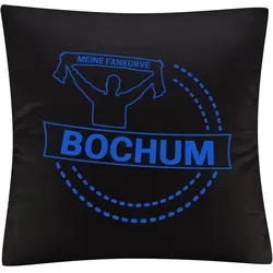 multifanshop Kissenbezug - Bochum - Meine Fankurve - Druck blau - Kissen