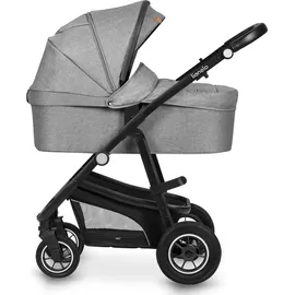 lionelo BIANKA Kinderwagen 3 in 1 bis 22 kg Babywanne Autositz Zusammenlegbar, Reise-System, Einstellung der Rückenlehne, Räder 360o Stoßdämpfer, Verdeck XXL