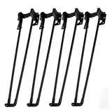 4 Stück Outdoor klappbar Haarnadel Tischbeine,Stealth Möbelfüße,Computer Schreibtisch Tischbeine,U-förmig abnehmbar Eisen Tischbeine Möbel Hardware,Aufbewahrungsfüße,Schwarz (43cm)