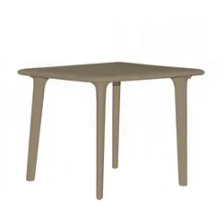 Resol DESSA Quadratischer Tisch Indoor, Outdoor 90x90 Schokolade