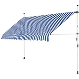400 cm blau/weiß