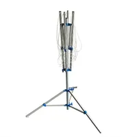 PRO PLUS Wäschespinne mit Standfuß Grau Metall