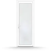 Nebeneingangstür 75x200 cm, Kunststoff, Weiß, 750 x 2000 mm, 2-fach Verglasung, Modell Osnabrück, individuell nach Maß