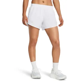 Under Armour Fly-By Shorts Damen 100 white/white/reflective XS