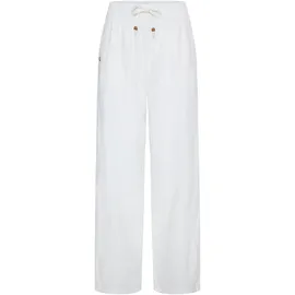 Oxmo OXAlfa Lockere Leinen-Mix-Hose Weiß 36