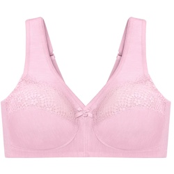 GLAMORISE Atmungsaktiver MagicLift-BH - Pink meliert Unterwäsche   Damen 