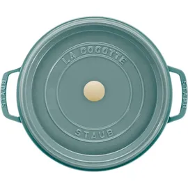 Staub Cocotte rund 20 cm eukalyptus