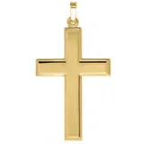 My Gold Kreuzanhänger Herren Kreuz Anhänger Gold 585 (14 Karat) - Bologna (Set, 1-tlg., inkl. Schmuckbox), Geschenke goldfarben