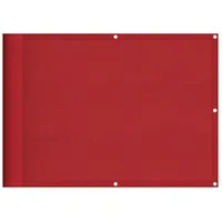 VidaXL Balkon-Sichtschutz Rot 75x1000 cm 100 % Polyester-Oxford