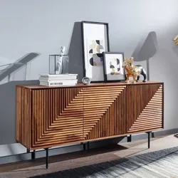 Wohnzimmer Kommode in modernem Design 3 Drehtüren