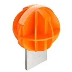 OBO 5018014 Schutzkappe reflektierend für Rund- und Flachleiter 50mm Polyethylen pastellorange RAL 2003 ProtectionBall - 25 Stück
