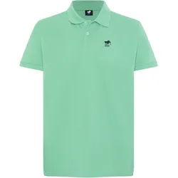 Poloshirt mit Label-Stickerei L