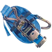 POSAMO Zurrgurt mit Ratsche und Haken 2,5 x 500 cm blau