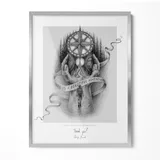 Giftgarden Bilderrahmen modern Silber 60x80 cm 3er Set