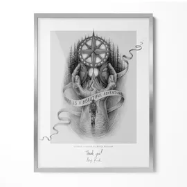 Giftgarden Bilderrahmen modern Silber 60x80 cm 3er Set