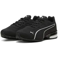 Puma Tazon 7 Evo Road Running Shoe, Black White, 44.5