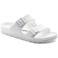 Birkenstock Damen Arizona Eva Pantoletten, Weiß (White 43), 38