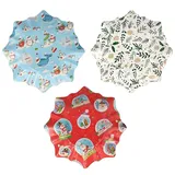 Papstar 2 Präsentierschalen-Weihnachten Ø 28 cm "verschiedene Weihnachtsdekore" Stern