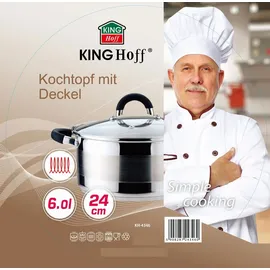 Kinghoff KH-4346 Kochtopf 24 cm rund