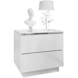 lookway Nachtschrank Aurora II 50 x 48 x 37 cm Weiß