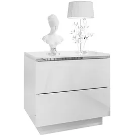 lookway Nachtschrank Aurora II 50 x 48 x 37 cm Weiß