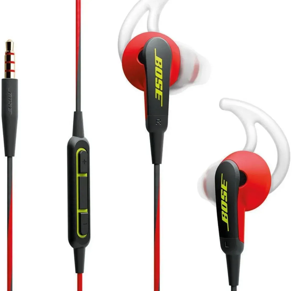 Bose SoundSport Schwarz Rot In-Ear Kopfhörer – 3,5mm Klinke