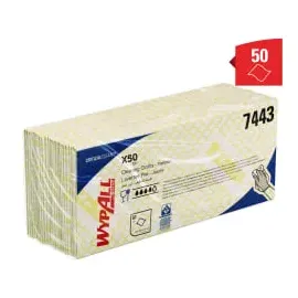 Kimberly Clark Professional WYPALL* X50 Wischtücher - Interfold, 7443 = 1 Box = 50 Tücher