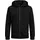 JACK & JONES Herren Hoodie Kapuzenpullover JJEBASIC ZIP Regular Fit Schwarz 12182493