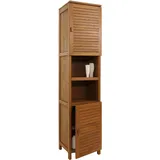 MCW MCW-M87 Badschrank 180 x 40 cm Teak