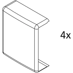 Kermi EBDI022 Set Abdeckungen Farbe: silber hochglanz 2535018
