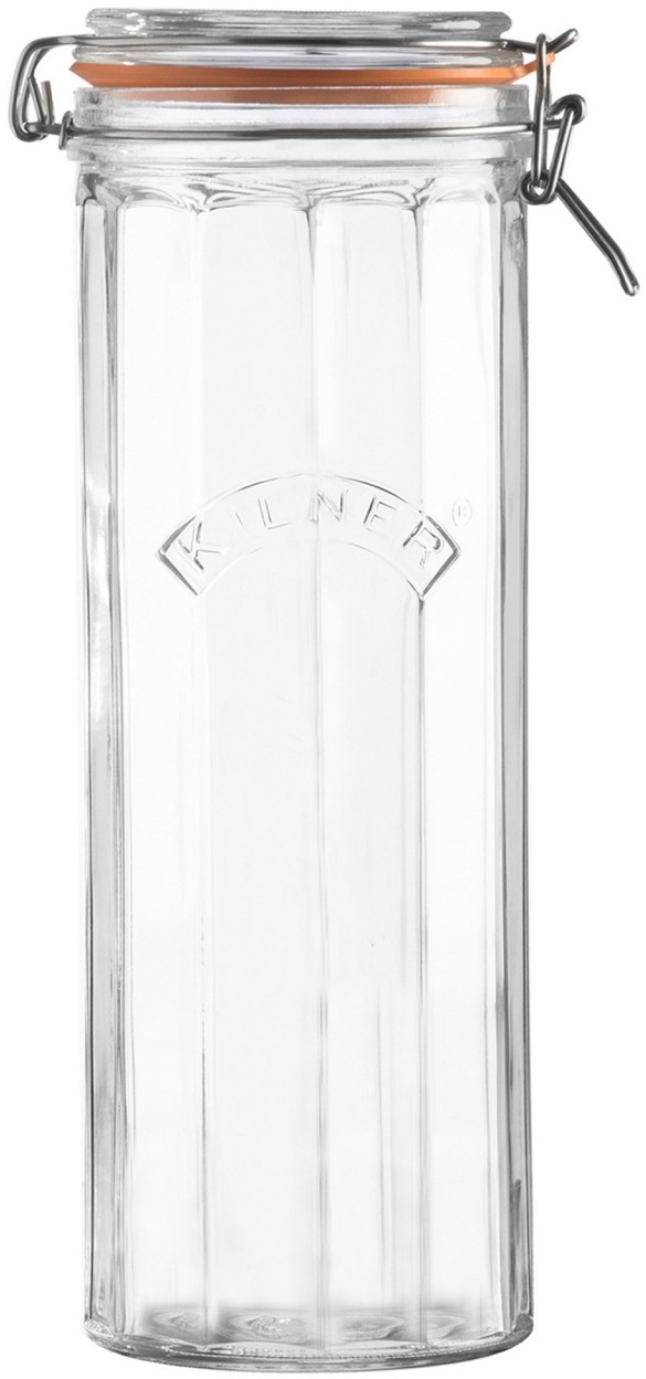 KILNER Bügelverschlussglas facettiert 2,2 Liter Vorratsglas