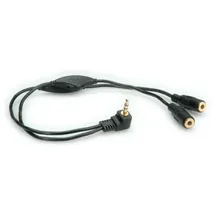 Roline Lautsprecher-Y-Kabel 3,5mm-Stecker / 2x 3,5mm-Buchse 28,0cm (11094439)