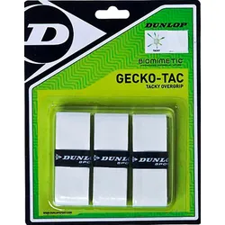 Griffband DUNLOP "Unisex Gecko-Tac Overgrip Griffband (9 Stk.)", weiß, Klebebänder, 9 St.