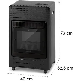 Blumfeldt Andora Flame Gasheizofen Gasheizer Feuerschein bis 3,4kW