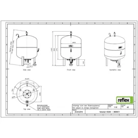 Reflex Variomat VG 200 bar 200 l Grau