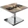 GGM Möbel Bistro Loungetisch Braun Sheesham 60 x 60 x 41 cm
