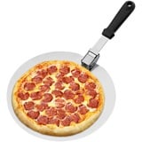 Mecmbj Pizzaschaufel aus rostfreiem Edelstahl, Pizzaschieber Edelstahl, Pizzaschieber mit großer Fläche, Premium Pizzaschieber, Pizza- und Kuchenheber, Runder Pizzaschieber für Pizza (12 inch)