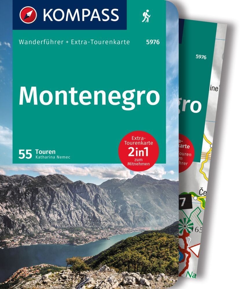 Kompass Wanderführer Montenegro  55 Touren Mit Extra-Tourenkarte - Katharina Nemec  Kartoniert (TB)