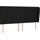 vidaXL Boxspringbett mit Matratze Schwarz 180x200 cm Stoff